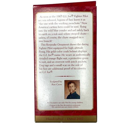 G.I. Joe Fighter Pilot Hallmark Ornament 2001 - Picture 3 of 4